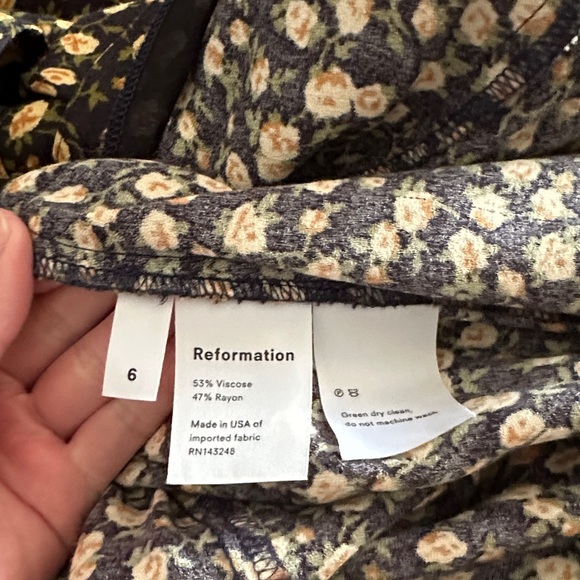 Reformation Black and Yellow Floral Maxi Dress - Picture 7 of 7